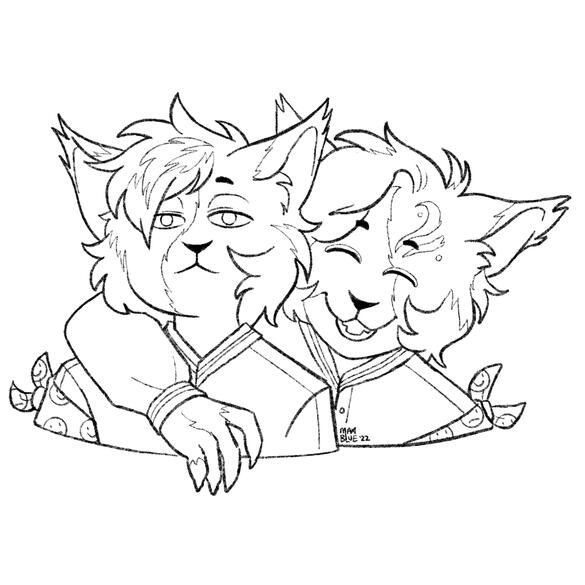 My sona, just lineart